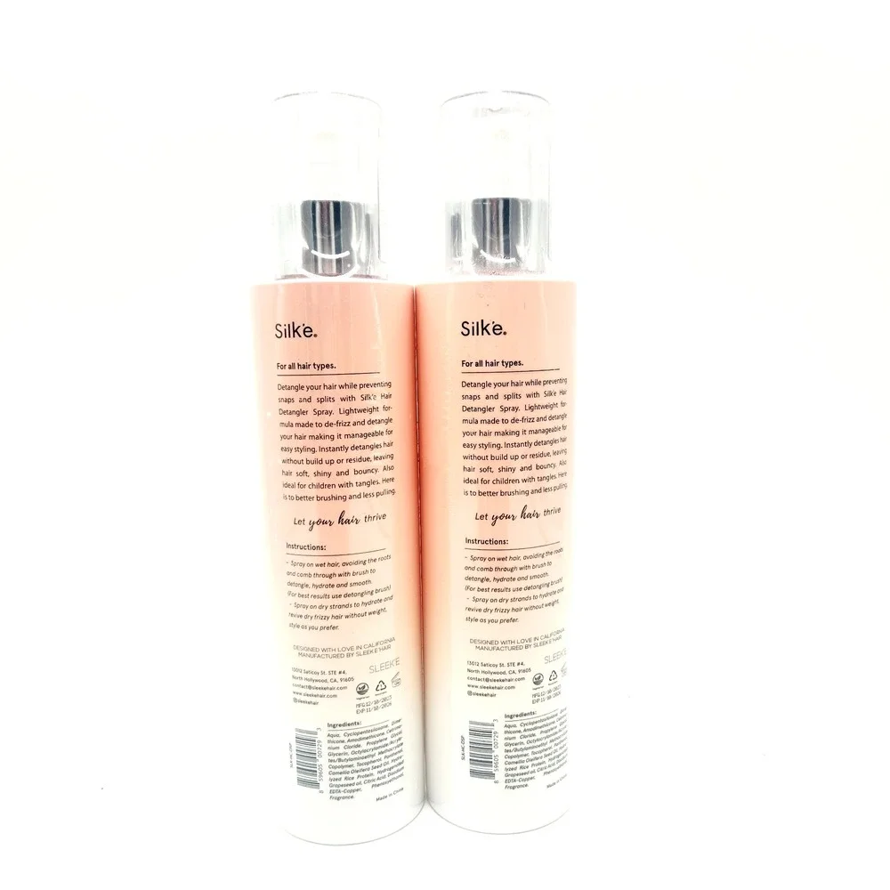 Silk'e Detangling Hair‎ Spray 6.8oz Each – Pack of 2 Leave-In Anti-Frizz